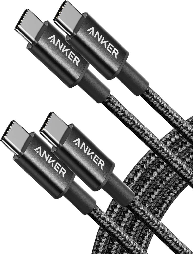 Anker USB-C to USB-C Cable (6 ft, 2-Pack)